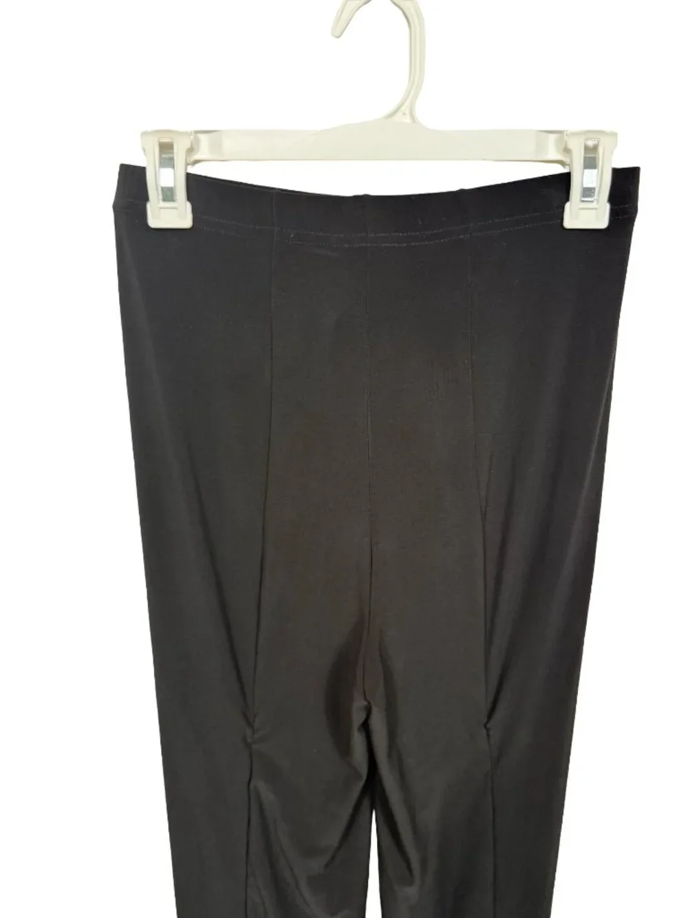 Abi Ferrin Ruched Leggings Womens Large Black High Waist Stretch Elastic